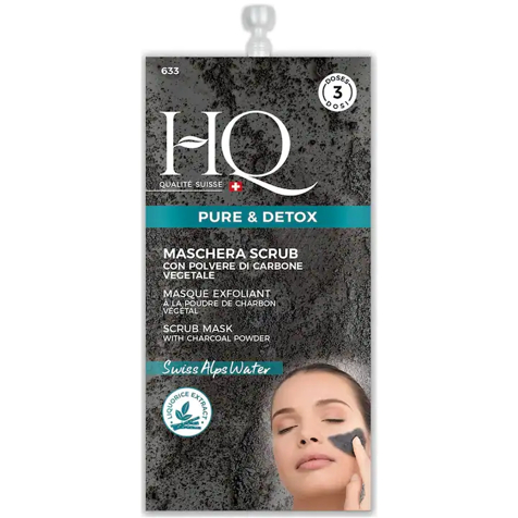 Hq Maschera Scrub al carbone vegetale