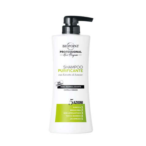 Biopoint Shampoo Capelli Purificante Con Estratto Di Limone Per Capelli Grassi