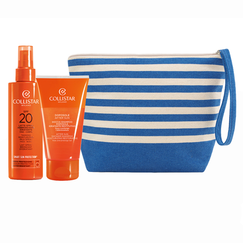 Collistar Cofanetto Latte Spray Abbronzante Idratante Viso-corpo Spf 20