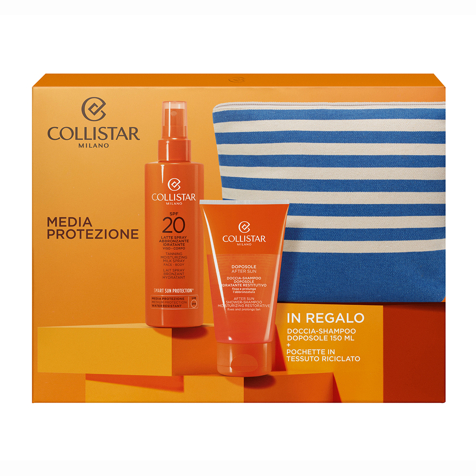 Collistar Cofanetto Latte Spray Abbronzante Idratante Viso-corpo Spf 20