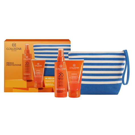 Collistar Cofanetto Latte Spray Abbronzante Idratante Viso-corpo Spf 20