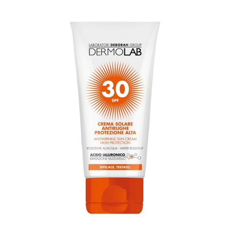 Dermolab Crema Solare Antirughe Viso e Collo SPF 30