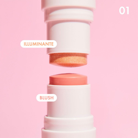 Goovi Blush And Highlighter Stick Duo