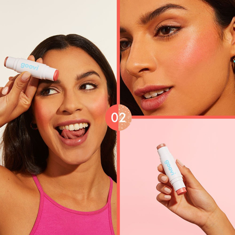 Goovi Blush And Highlighter Stick Duo