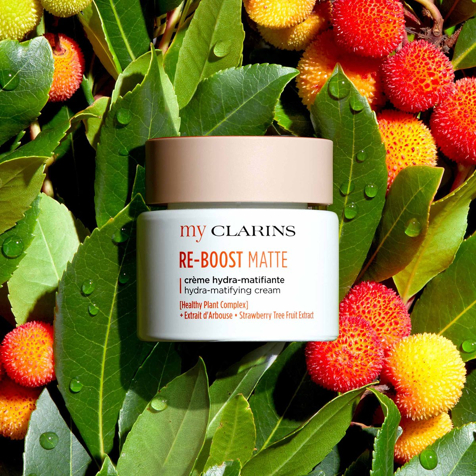 Clarins RE-BOOST Crema Idratante Opacizzante - Pelle Giovane - Anti-lucidità