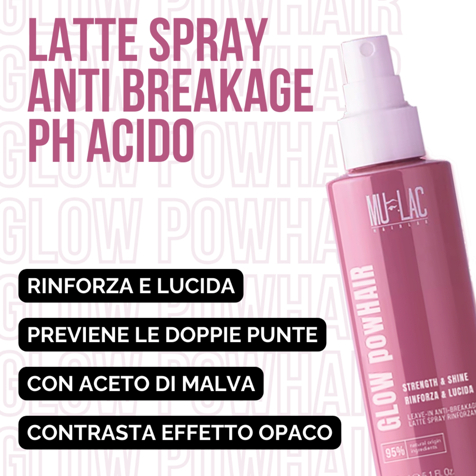 Mulac GLOW powHAIR RINFORZA & LUCIDA - LATTE SPRAY RINFORZANTE