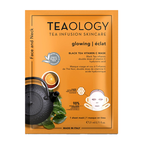 Teaology Maschera Vitamina C illuminante antiossidante viso e collo