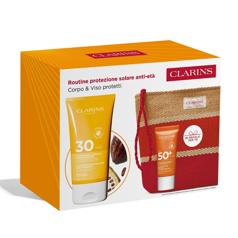 Clarins Routine protezione solare anti-età - Corpo & Viso protetti