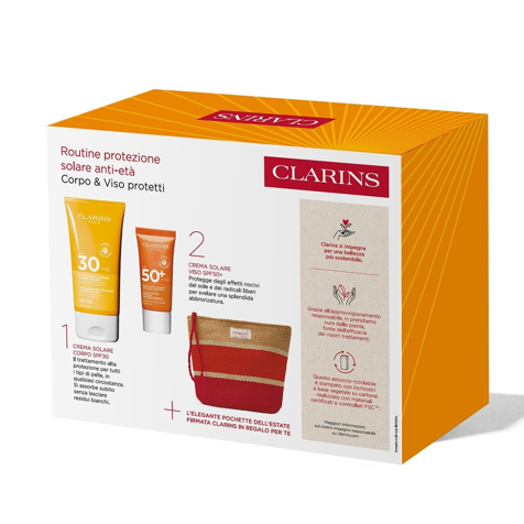 Clarins Routine protezione solare anti-età - Corpo & Viso protetti