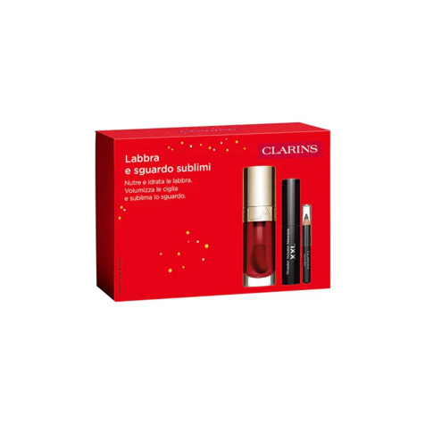 Clarins Cofanetto Make-up: Lip Oil, Mascara Wonder Volume XXL e Crayon Khôl