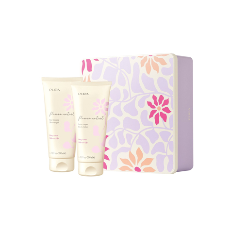 Pupa Flower Artist Kit  Latte Doccia 200ml + Latte Corpo 200ml Vibrant Lily