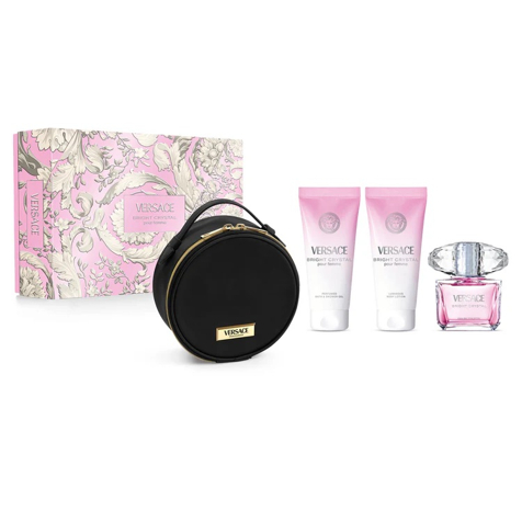 Versace Cofanetto Regalo Bright Crystal Eau De Toilette + Shower Gel + Body Lotion + Make Up Case