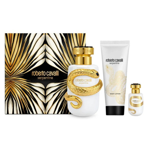 Roberto Cavalli Cofanetto Serpentine Parfum 100ml Con Miniatura 7.5ml e Body Lotion 100ml