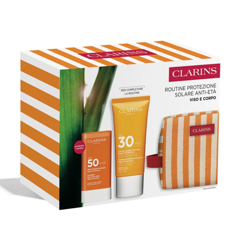 Clarins Routine protezione solare Anti-età